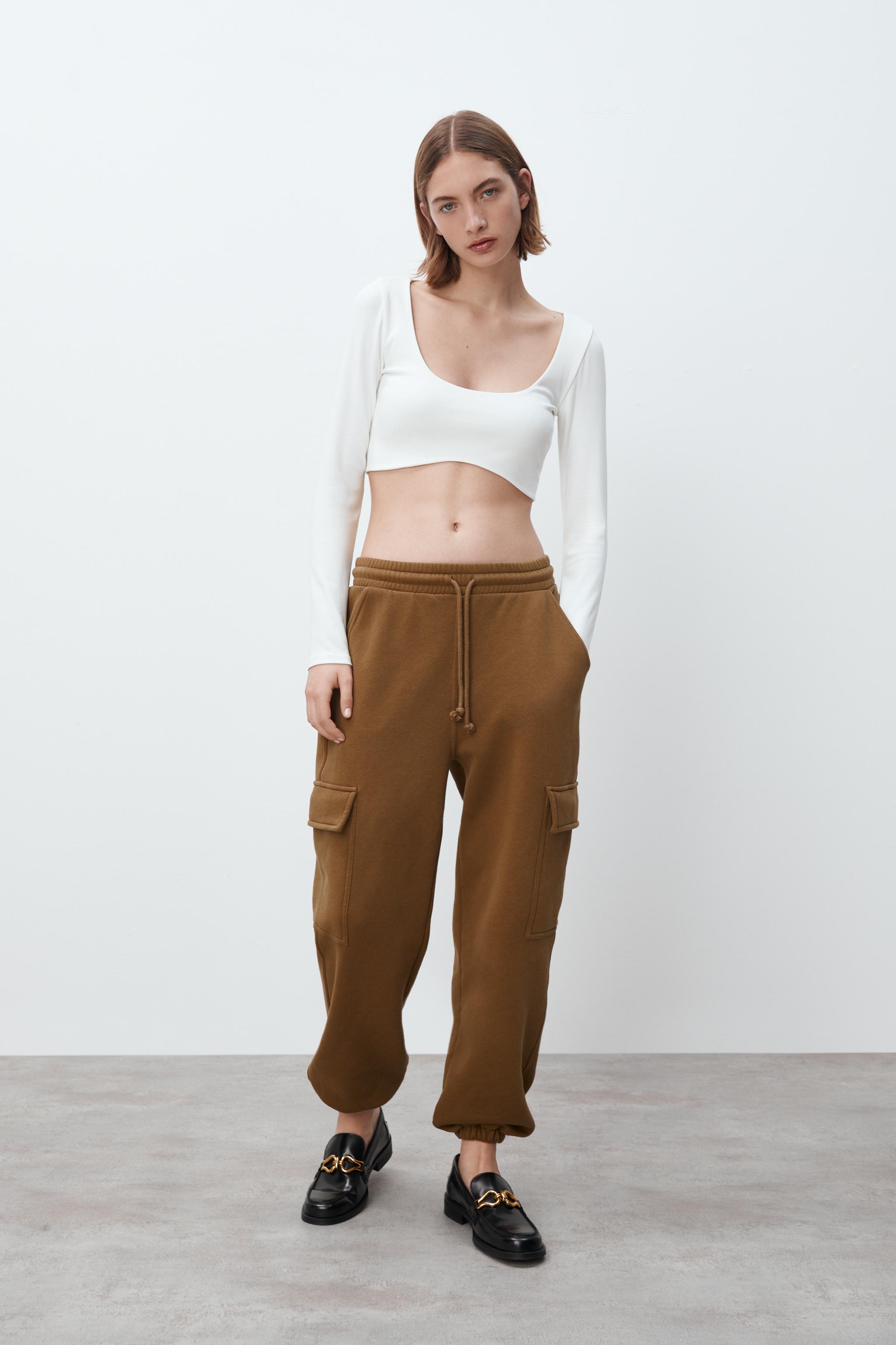 CARGO JOGGER PANTS Dark khaki ZARA United States